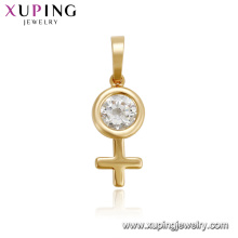 33440 xuping venta caliente joyas elegantes mujeres último diseño colgante de piedras preciosas para las mujeres